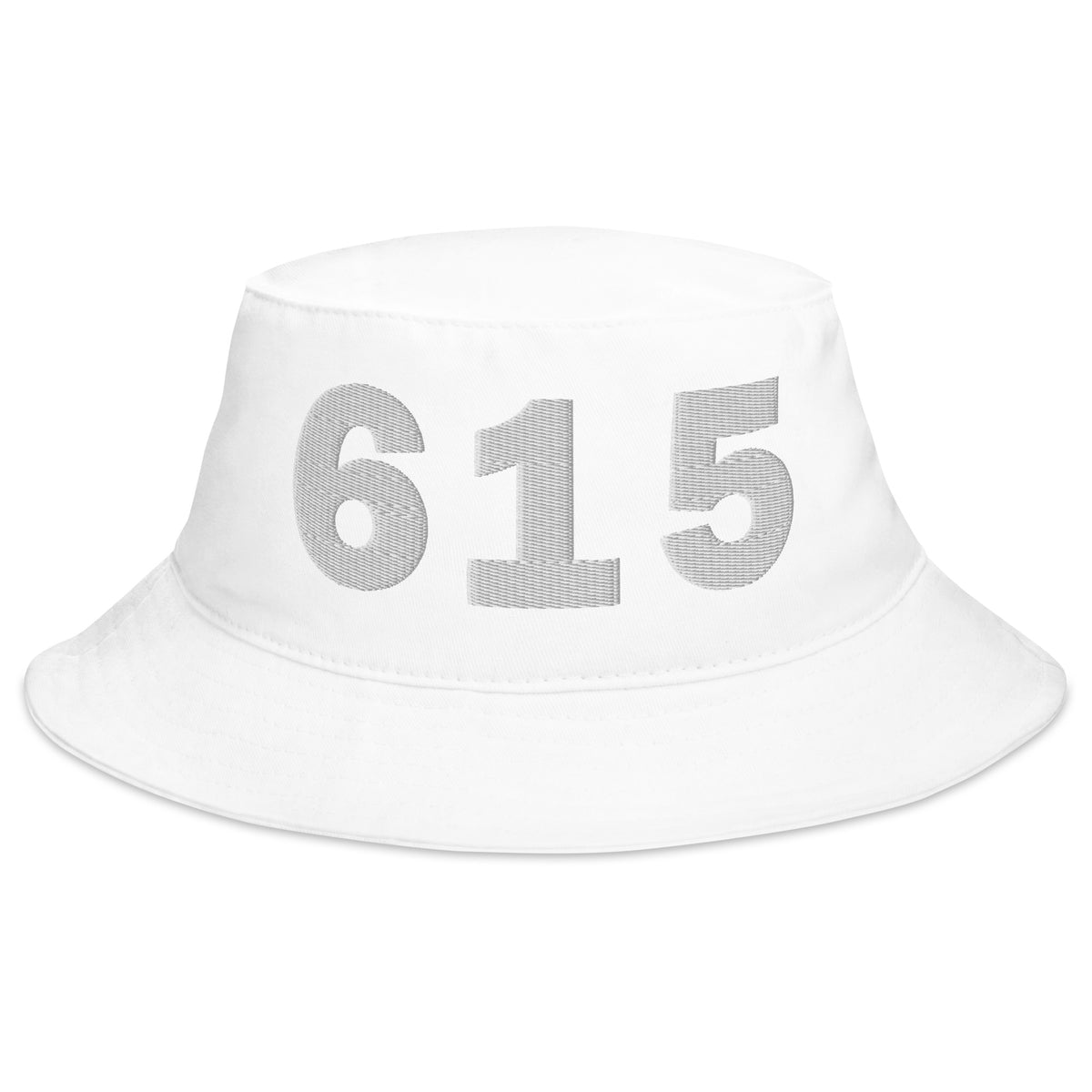 615 Area Code Bucket Hat White