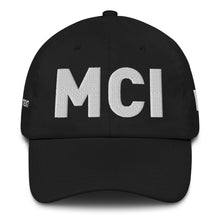 Load image into Gallery viewer, MCI Kansas City Airport Code Dad Hat