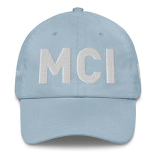 Load image into Gallery viewer, MCI Kansas City Airport Code Dad Hat