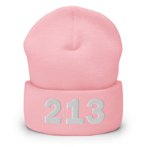 213 Area Code Cuffed Beanie