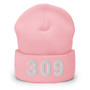 309 Area Code Cuffed Beanie