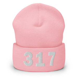 317 Area Code Cuffed Beanie