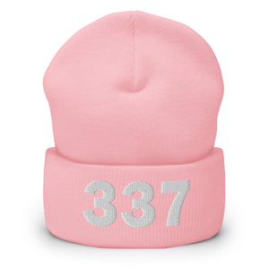 337 Area Code Cuffed Beanie