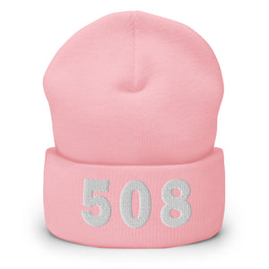 508 Area Code Cuffed Beanie
