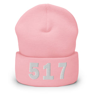 517 Area Code Cuffed Beanie