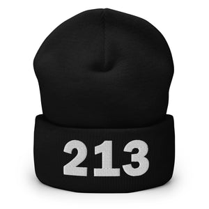 213 Area Code Cuffed Beanie