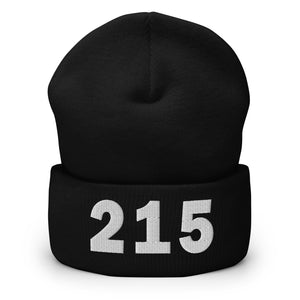 215 Area Code Cuffed Beanie