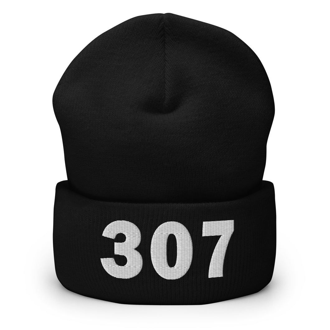 307 Area Code Cuffed Beanie