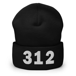 312 Area Code Cuffed Beanie