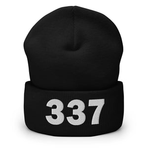 337 Area Code Cuffed Beanie