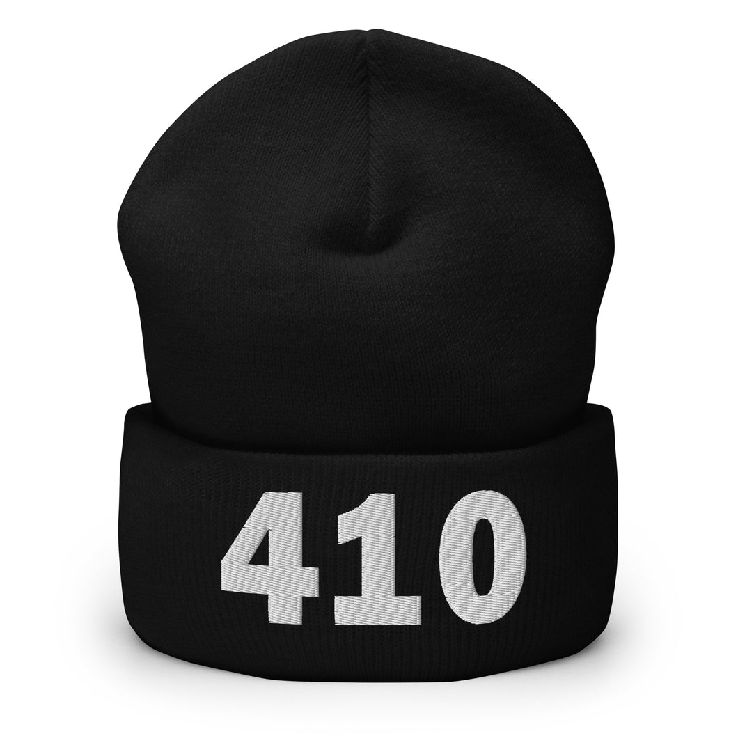 410 Area Code Cuffed Beanie