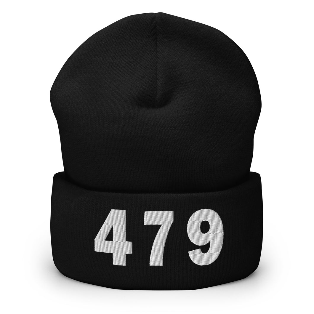 479 Area Code Cuffed Beanie