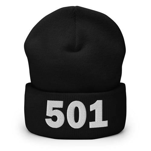 501 Area Code Cuffed Beanie