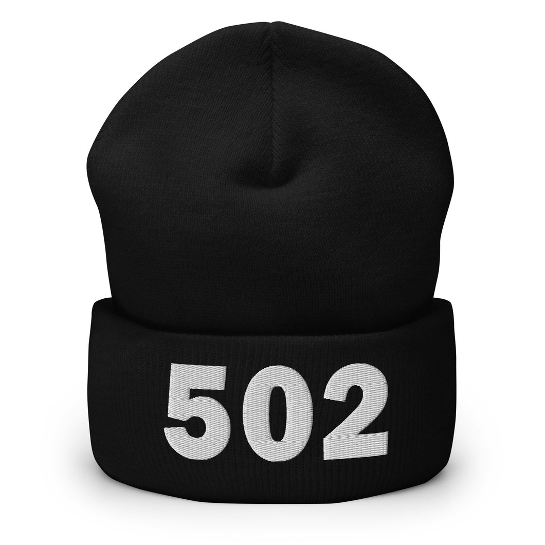 502 Area Code Cuffed Beanie