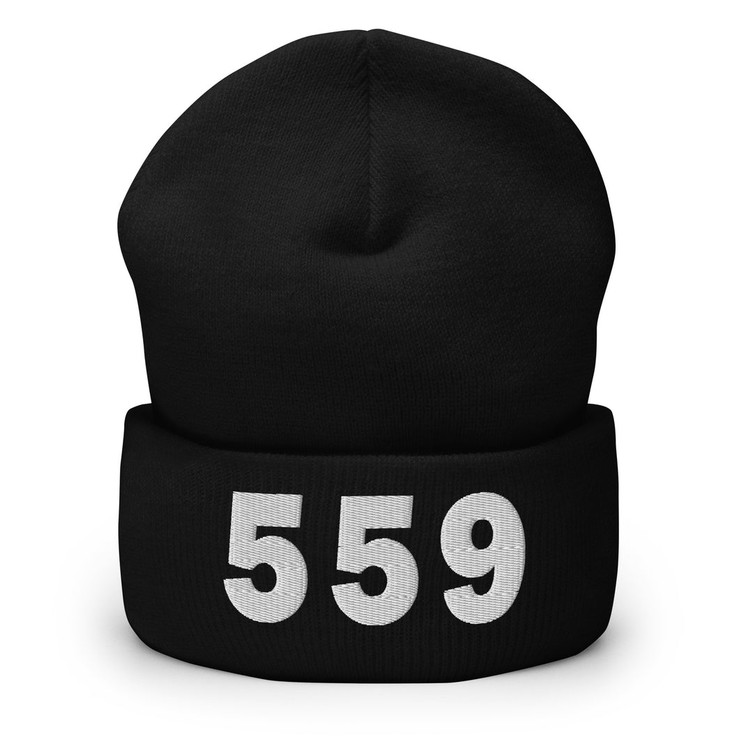 559 Area Code Cuffed Beanie