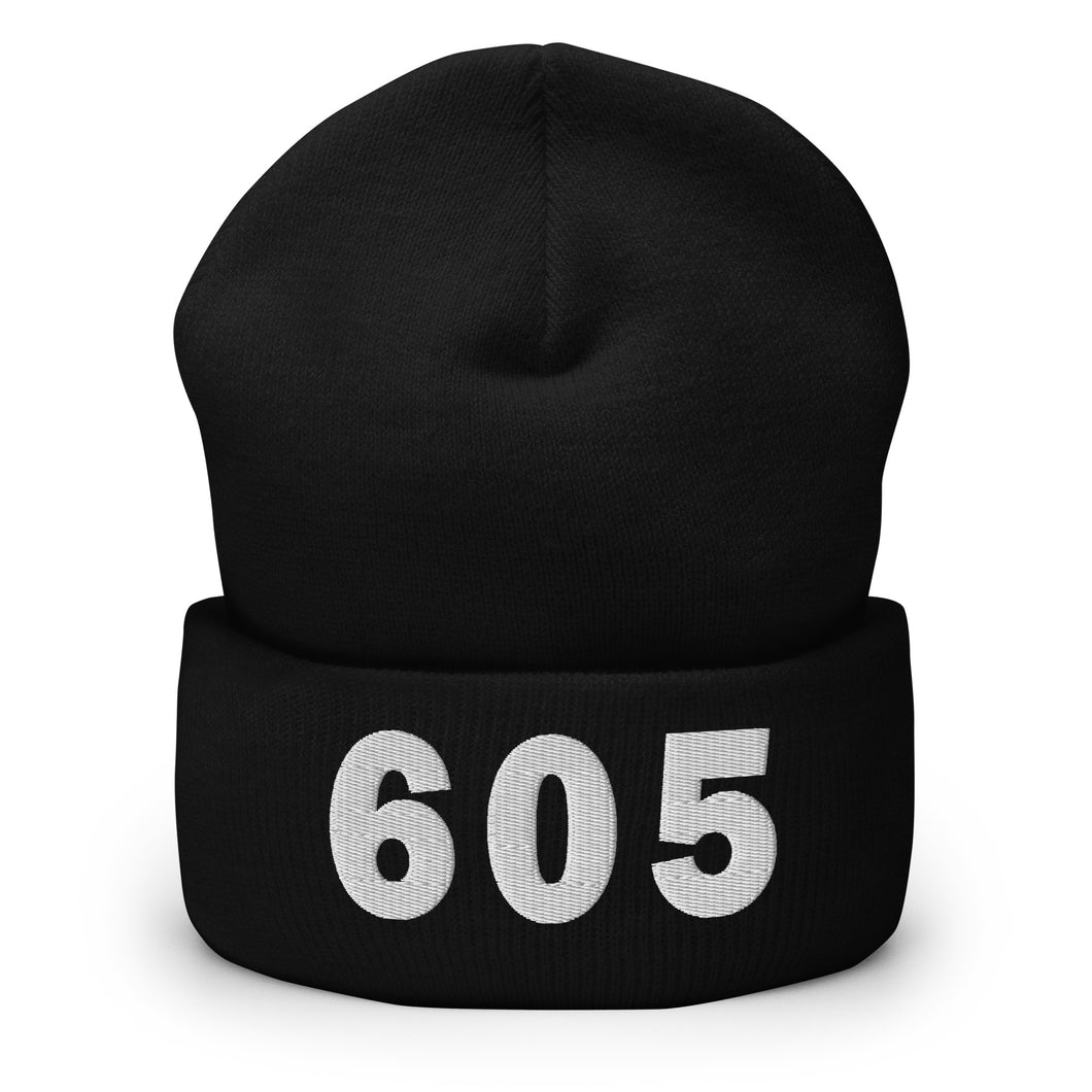 605 Area Code Cuffed Beanie