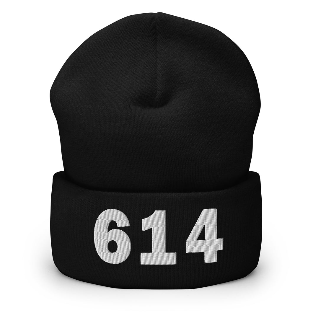 614 Area Code Cuffed Beanie