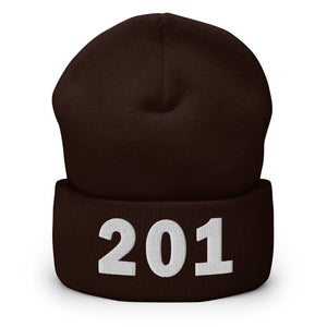 201 Area Code Cuffed Beanie