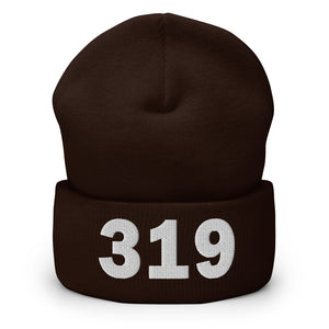 319 Area Code Cuffed Beanie