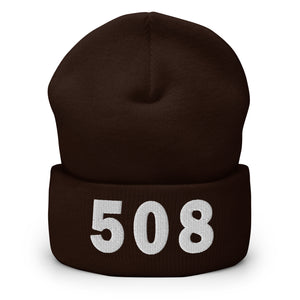 508 Area Code Cuffed Beanie