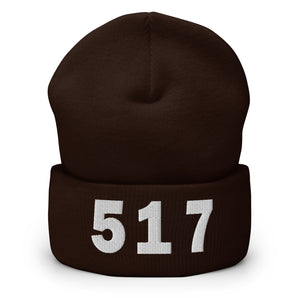 517 Area Code Cuffed Beanie