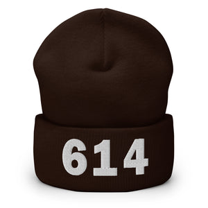 614 Area Code Cuffed Beanie