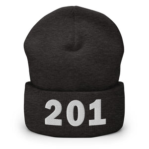 201 Area Code Cuffed Beanie