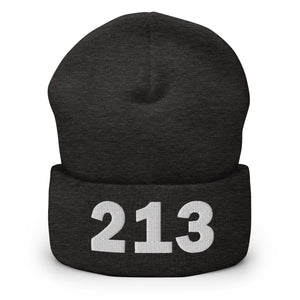 213 Area Code Cuffed Beanie