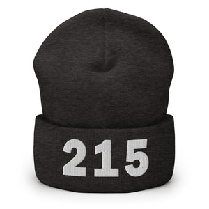 215 Area Code Cuffed Beanie