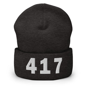 417 Area Code Cuffed Beanie