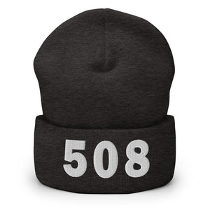 508 Area Code Cuffed Beanie