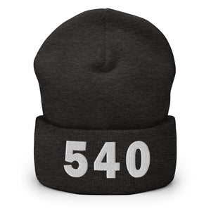 540 Area Code Cuffed Beanie