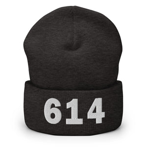 614 Area Code Cuffed Beanie