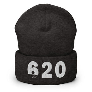 620 Area Code Cuffed Beanie