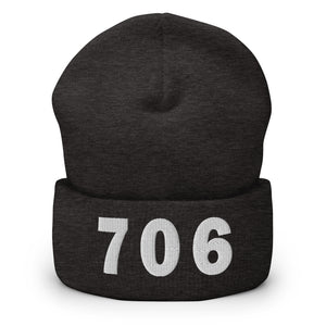 706 Area Code Cuffed Beanie