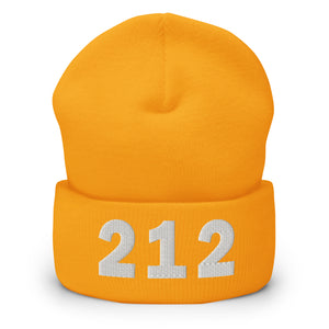 212 Area Code Cuffed Beanie