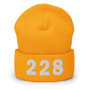 228 Area Code Cuffed Beanie