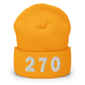 270 Area Code Cuffed Beanie