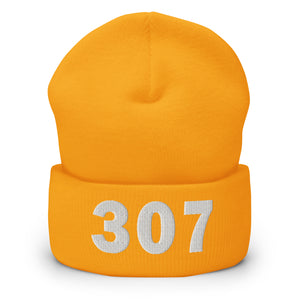 307 Area Code Cuffed Beanie