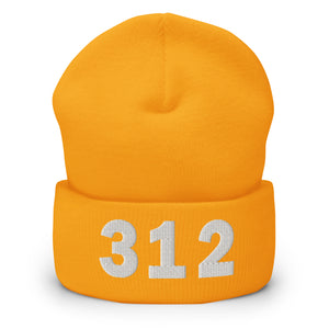 312 Area Code Cuffed Beanie