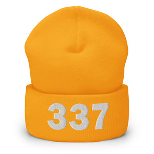 337 Area Code Cuffed Beanie