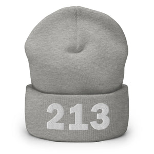 213 Area Code Cuffed Beanie