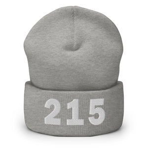 215 Area Code Cuffed Beanie