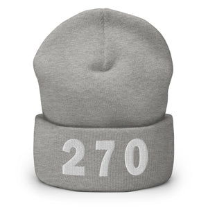 270 Area Code Cuffed Beanie