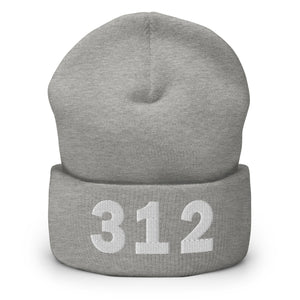 312 Area Code Cuffed Beanie