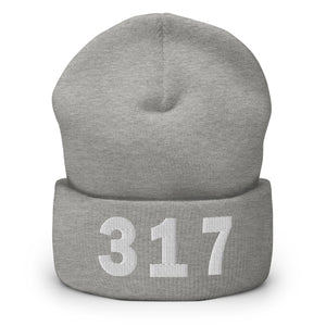 317 Area Code Cuffed Beanie