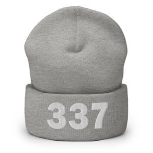 337 Area Code Cuffed Beanie