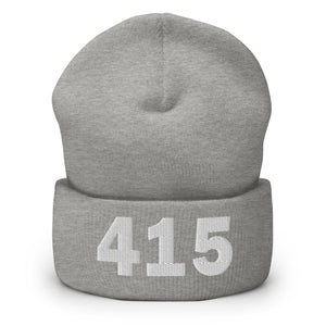 415 Area Code Cuffed Beanie