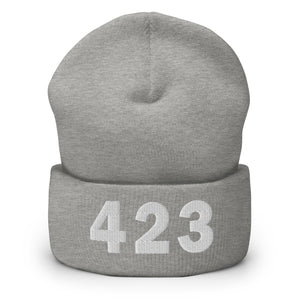 423 Area Code Cuffed Beanie