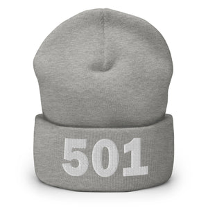 501 Area Code Cuffed Beanie